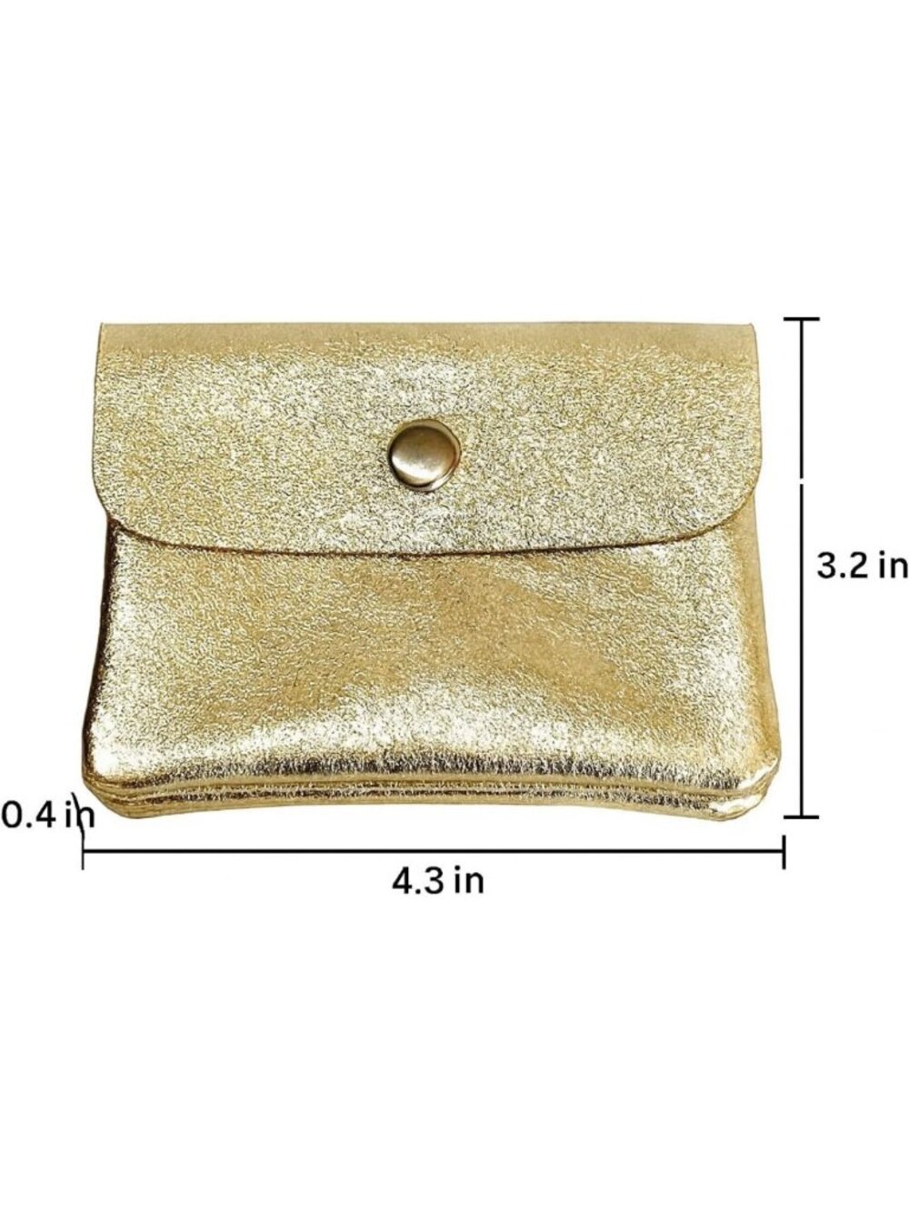 Stylish Small Women's Wallet in Genuine Italian Leather - Black, Compact & Chic - Picture 7 of 7